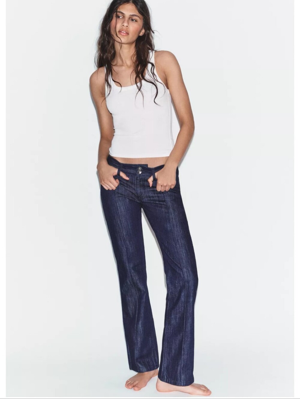 ZARA TRF LOW RISE JEANS
